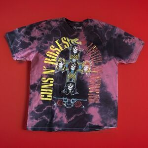 Bravado Guns N Roses Tie Dye T Shirt Men’s XL Rock Band Graphic Tee